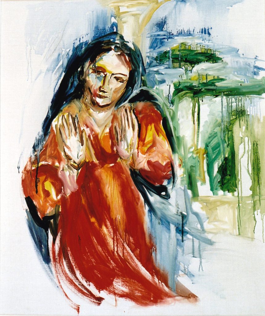 1993 "Annunciatie", 100 x 80 cm, Olieverf op linnen