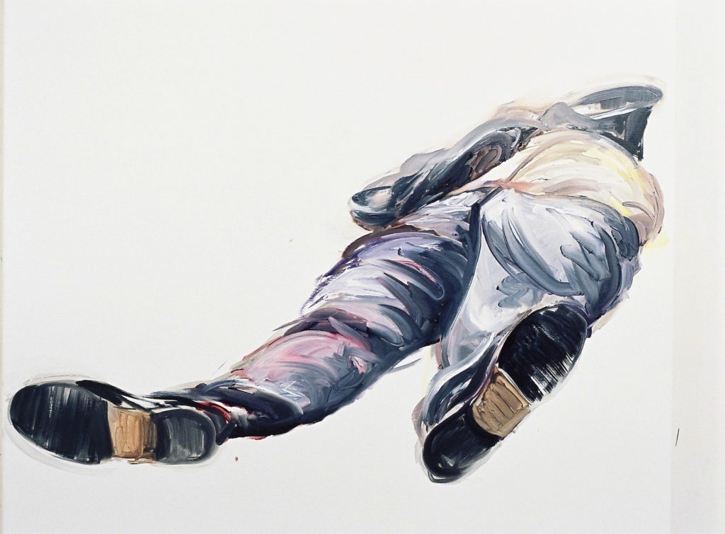 2005 “Dode man”, 100 x 120 cm, Olieverf op linnen